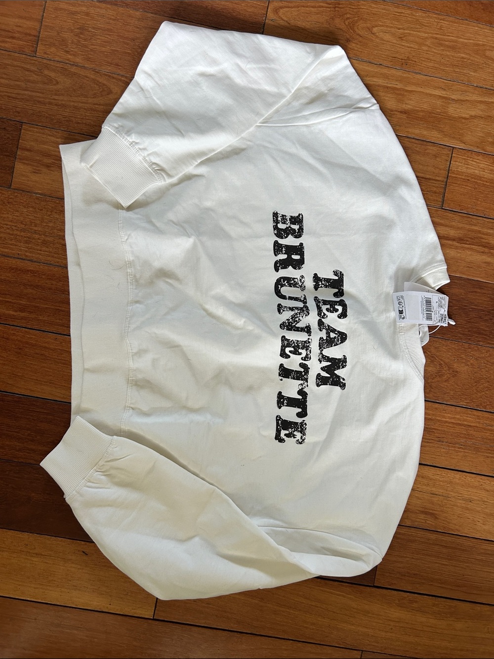 Mango Cream "Team Brunette" Graphic Sweatshirt